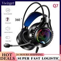 Headset Gaming Stereo สำหรับหนึ่งชิ้น3.5มิลลิเมตรไฟ Led แบบมีสาย Over-Head หูฟังพร้อมไมโครโฟนการควบคุมระดับเสียงหูฟังพร้อมไมโครโฟนสำหรับเครื่องเล่นเกมส์