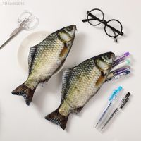 ☄ JIANWU Creative Simulated Salted Fish Pencil Case Large Capacity Pencils Pouch Bag Funny School Pencil Cases Stationery Supplies