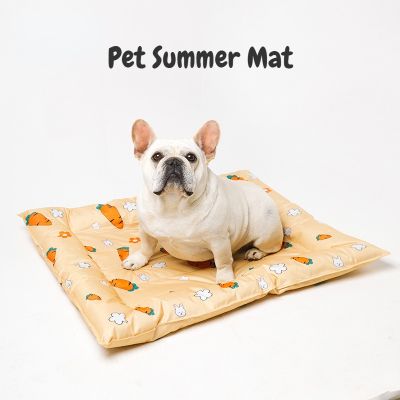 [pets baby] เจลสัตว์เลี้ยงแมวสุนัขระบายความร้อนเสื่อ PrintSelf แผ่นระบายความร้อน MatPad สุนัขเสื่อนอนสำหรับสุนัขแมวสัตว์เลี้ยงสุนัขเตียงสัตว์เลี้ยงผ้าห่ม