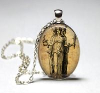 【YF】№  goddess Hecate pendant the Goddess of Magic witchcraft night Moon ghosts and necromancy sorcery witch