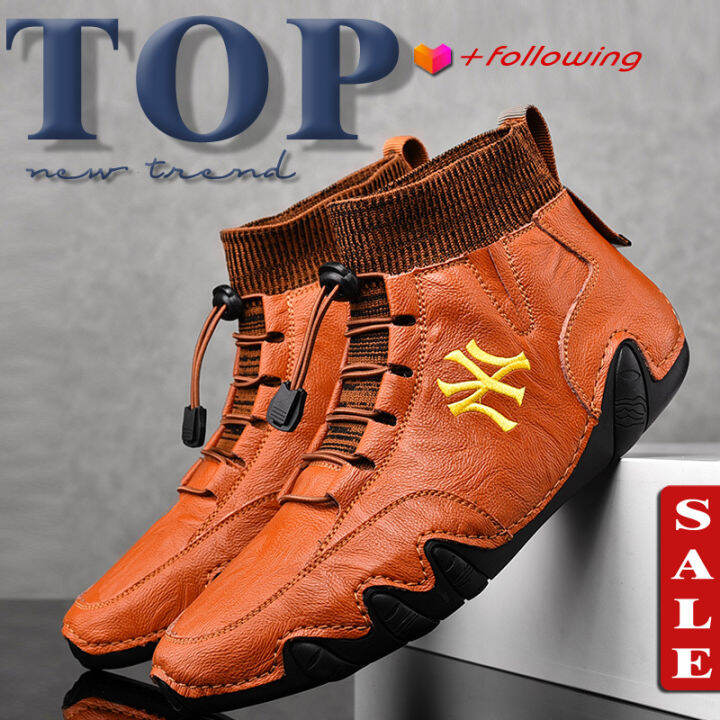 men-outdoor-light-ankle-anti-slip-shoes-leather-leisure-high-top-mens-shoes-trendy-peas-casual-leather-shoes-driving-shoes-martin-boots-male