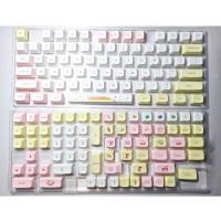 หนา PBT Dye-Sub XDA keycaps 146 keycap Macaron สีสำหรับ61687584980