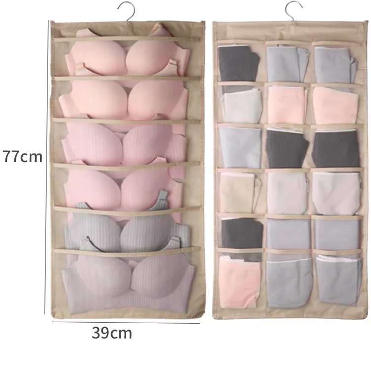 8-36 Grids Double-Side Underwear Bra Organizer Storage Washable