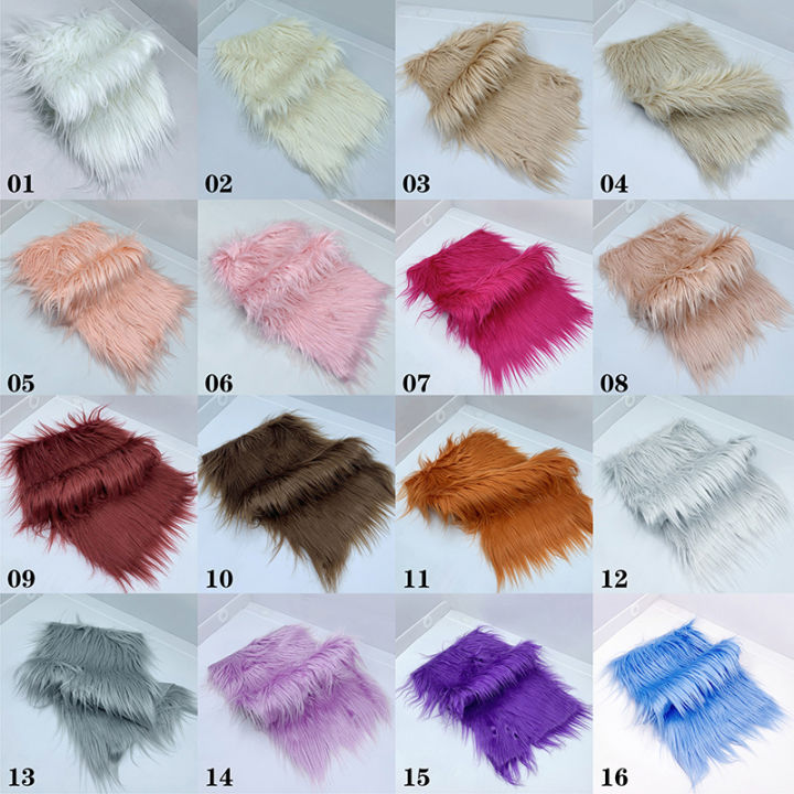 u2y7-25x45ซม-วัสดุตัดเย็บด้วยมือ8ซม-pile-faux-fur-ผ้าสำหรับตุ๊กตาเย็บปะติดปะต่อกันของเล่นเคราผม-diy-คอสเพลย์ผ้าตกแต่งบ้าน