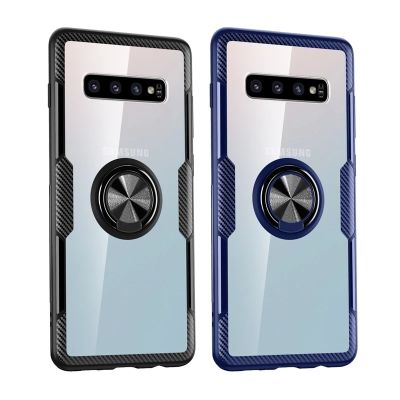 「Enjoy electronic」 Transparent Ring Case For Samsung Galaxy S22 S10 5G S9 Plus S20 S21 FE Ultra S10 E S10E Note 9 A50 A70 A51 A71 4G Phones Cover A