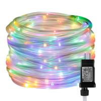 Rope String Lights Waterproof Copper Wire Tube Fairy Garland Christmas Light for Garden Yard Path Tree Decor