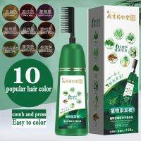 【CW】 Hair Dye Instant Shampoo Color Cover Permanent Coloring With Comb