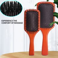 ☇ Baby Adults Hair Brush Comb Natural Beech Wooden Handle Scalp Massage Comb Anti-static Salon Hairdressing Curly Hair Combs