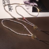 HOT weime428 - / โทรศัพท์มือถือเชือกเส้นเล็ก Rhinestone เชือกเส้นเล็กผู้หญิง39; S หรูหราเต็มเพชรจี้สายคล้องคอยาวป้องกันการสูญหายสลิงโซ่ข้อมือสั้น