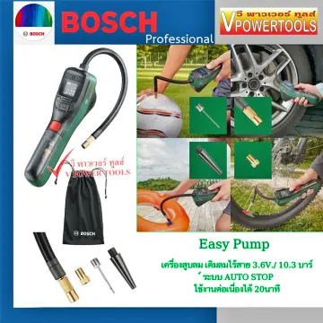 Bosch EasyPump 3.6V Autostop Cordless Compressed Air Pump Green and Black