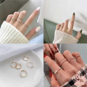 Tarnish Free Gold Plated Finger Ring Minimalist Stainless Steel Basic  Circle Rings | New gold jewellery designs, Gold ring designs, Gold finger  rings