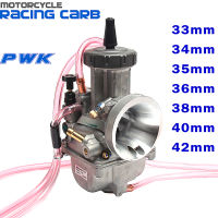 คาร์บูเรเตอร์ PWK 33 34 35 36 38 40 42มม. Racing Carb Universal 2T 4T เครื่องยนต์ Dirt Bike Motocross รถจักรยานยนต์สกู๊ตเตอร์ A Quad U