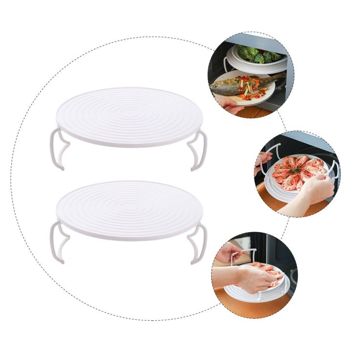 2-pcs-steam-cooking-pot-microwave-vegetable-steamer-microwave-plate-stacker-microgreens-tray-shelf-bacon-steamer-tray-pot