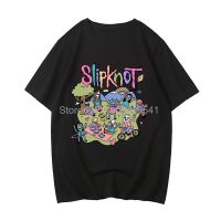 Slipknot เสื้อยืดลายกราฟิกเพลงฤดูร้อนแขนสั้น Kaus Band เสื้อยืดผ้าฝ้ายผู้ชาย,เสื้อยืดลายการ์ตูนใส่สบาย