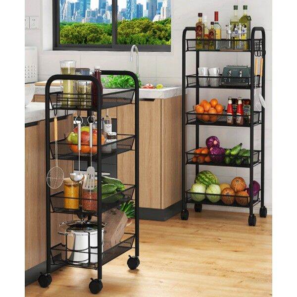 3 4 5 Layer Kitchen Storage Shelves Kitchen Rack Cart Lazada PH