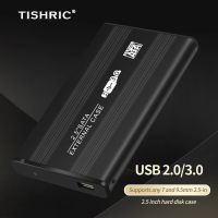 TISHRIC Wadah HDD Eksternal ขนาด2.5นิ้วกล่องฮาร์ดดิสก์กล่องฮาร์ดไดร์ฟ Sata เป็น Usb เคสใส่ HDD Usb สำหรับฮาร์ดไดรฟ์