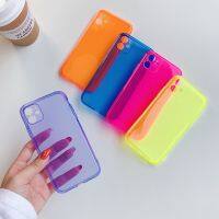 卍 เคสโทรศัพท์มือถือ ซิลิโคนนุ่ม ใส บางมาก สีแคนดี้ สําหรับ iPhone 12 11 Pro XS Max X XR 6 7 8 Plus SE 2020