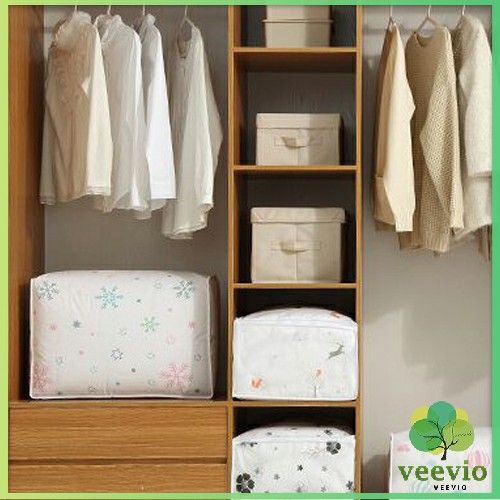 veevio-กระเป๋าเก็บผ้านวม-จัดกระเป๋าเก็บของ-ถุงเก็บผ้าห่ม-quilt-storage-bag