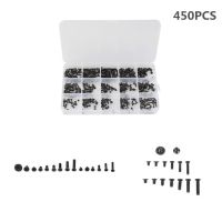 Samsung For Lenovo For Dell For IBM For Set Repair Black Head Flat Fastening Assemble Kit Bolts Screws Computer Laptop 450Pcs