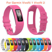 สายนาฬิกาข้อมือสายนาฬิกาสำหรับ Garmin Vivofit 1 2 Vivofit1สายรัดข้อมือซิลิโคนนิ่ม Vivofit2ขนาด S/L