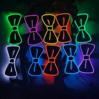 LED light bowtie bar night dance party decoration tie Korean dress party decoration atmosphere bow tie Boys Clothing