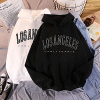 2023 NEW2022ผู้หญิงเสื้อกันหนาว Los Angeles Letter พิมพ์ Hoodies Tracksuit เสื้อกันหนาวขนาดใหญ่ Hoodie Hip Hop Pullovers หญิง Clothing