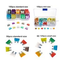 【YF】 50-120PCS Car Fuses 2A 3A 5A 7.5A 10A 15A 20A 25A 30A 35A 40A Assortment with Box Auto Blade Type Fuse Set