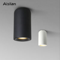 Aisilan Nordic LED Downlight Surface Mounted Ceiling Lamps AC85-260V WhiteBlack Spot light for Living Room Bedroom Hallway