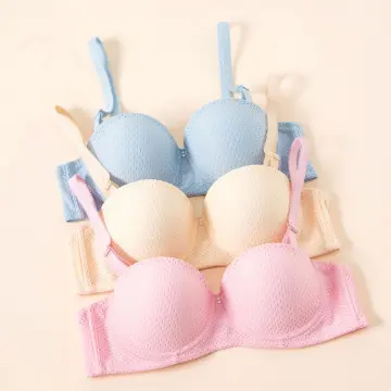 Ready Stock] Middle Aged Women Front Button Bra BCD cup bra butang