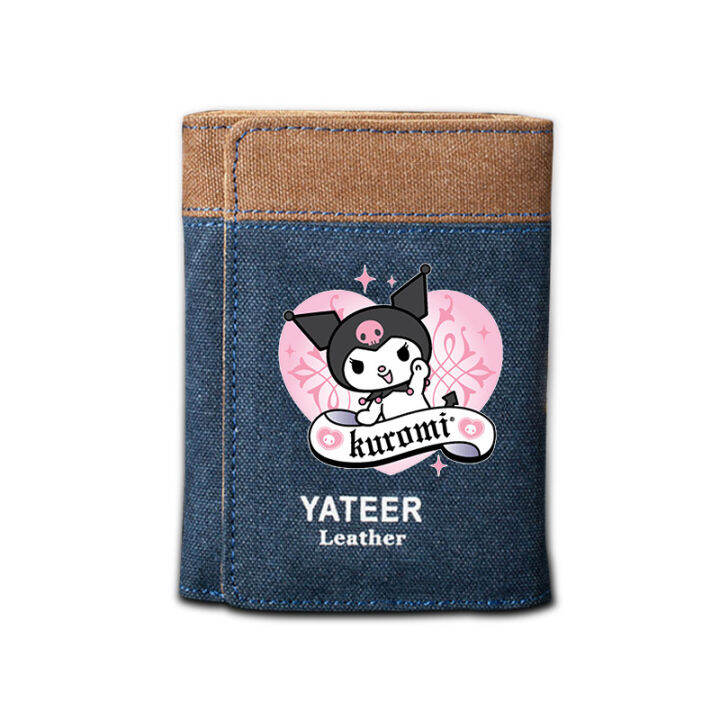 kuromi-men-short-bifold-long-zipped-wallet-cute-student-change-card-holder-girls-wallet