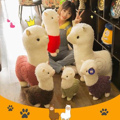 Cute Rainbow Alpaca Plush Doll Kawaii Mascot Colorful Pillow Stuffed Animals Llama Alpacasso Toys Children Birthday Gift