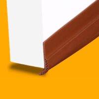 Self-adhesive Acoustic Door Bottom Sweeps Draft Stopper Threshold Seals 28 x 910mm 45x910mm 45x1200mm Brown White Transparent Decorative Door Stops