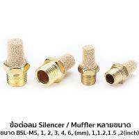 ข้อต่อลม Silencer / Muffler หลายขนาด ขนาด BSL-M5, 1, 2, 3, 4, 6, (mm), 1,1.2,1.5 ,2(inch) #6021-12