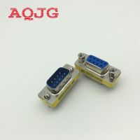 2 Pcs RS232 Gender Changer DB9 9pin Male Female Ke VGA Gender Changer Adapter Male To Female Grosir 9pin Aqjg