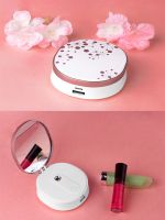 Mini Make Up Mirror WIth Light Sprayer Skin Moisturizing Spray Face Cosmetic Mirror Nano Mist Pocket Humidifier Girls Mirror Mirrors