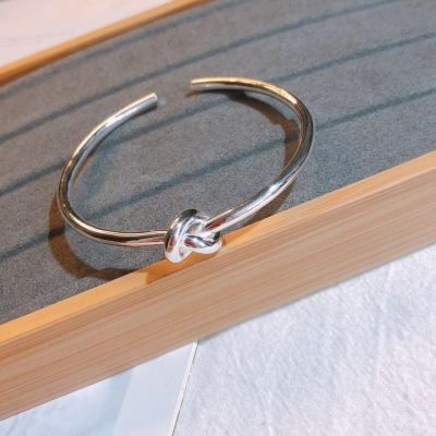 Xiaoxiao Hong Kong is born pure silver S999 fine double knot ribbon bracelet sent his girlfriend