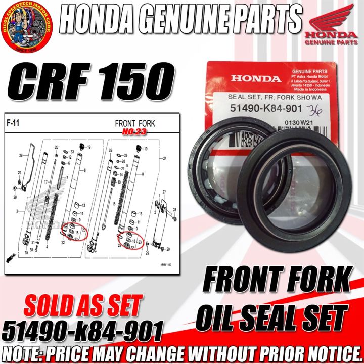 Crf Front Fork Oil Seal Hpi Genuine K Lazada Ph