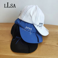 Ader Error Letter Thread Embroidery Women Peaked Cap Cracked Cap Brim Design Kawaii Baseball Cap Korea Brand Sun Hat Fashion