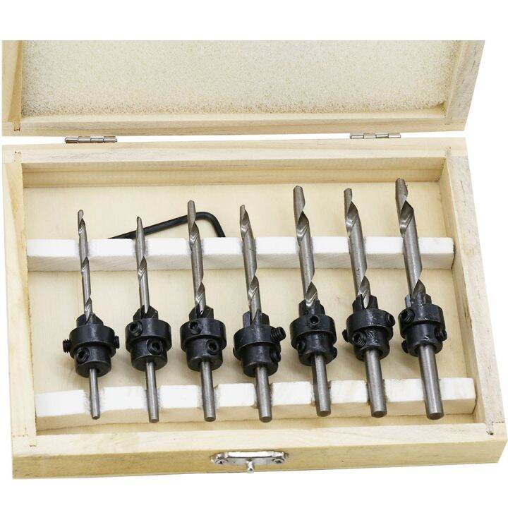 hh-ddpj7pcs-countersink-drill-woodworking-drill-bit-set-drilling-pilot-holes-for-screw-sizes3-6