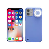 Nohon Selfie Ring Light Case for iPhone 12 Pro Max 11 8 Plus 7 X XR XS Light Up Case for Live Stream Makeup YouTube Video