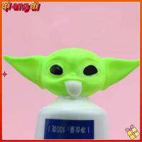 QIANGDI บ้าน นำมาใช้ใหม่ หลอดกลิ้ง คู่มือ พลาสติก ของเล่นตลก Yoda Baby เครื่องบีบยาสีฟัน ฝายาสีฟัน