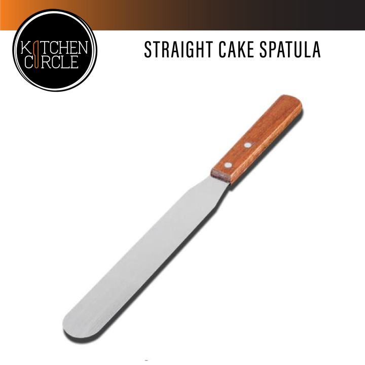 Stainless Steel Straight Cake Spatula with Wooden Handle Lazada PH
