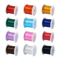 【YD】 10m/roll 25 Rolls 0.8mm Flat Elastic String Beading Stretch Thread Cords Jewelry Making Accessories