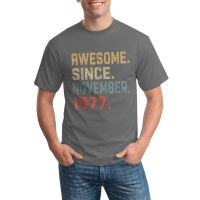 Big Discount Awesome Since November 1977 42Nd Birthday Gift 42 Year Old Sports And Leisure Short Sleeve