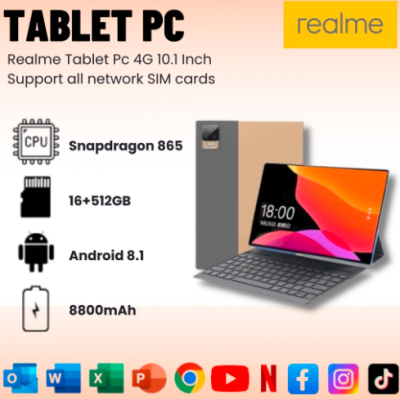 [พร้อมสต็อก] แท็บเล็ตพีซี Realme Pad Ultra tablet 11.0 นิ้วหน้าจอ แอนดรอยด์ 11.0 [ ROM 12GB + 512GB ] Dual SIM LTE 4G/5G