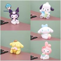 เสื้อยืดแฟนคลับอนิเมะ Kuromi Cinnamoroll รูปทำนองของฉัน Mymelody Cinnamoroll น่ารัก PVC แฟนๆของสะสม