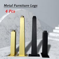 4 Pcs Modern Style Aluminum Alloy Furniture Legs Replacement Legs for Sofa Cabinet TV Foot Furniture Feet Hardware Cabinet Foot Furniture Protectors R