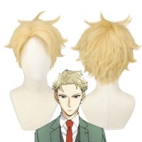 Shangzi Loid Forger Cosplay Wigs for Men Spy Family Anime Costume Short Fluffy Ash Blone Hair Wig with Bangs Male Wig  Hair Extensions Pads