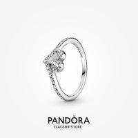 Official Store Pandora Sparkling Wishbone Heart Ring