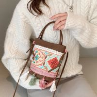 2023 the new fashionable ladies bag shoulder bag han edition national romantic Sue his parcel female bucket bag -Y230520